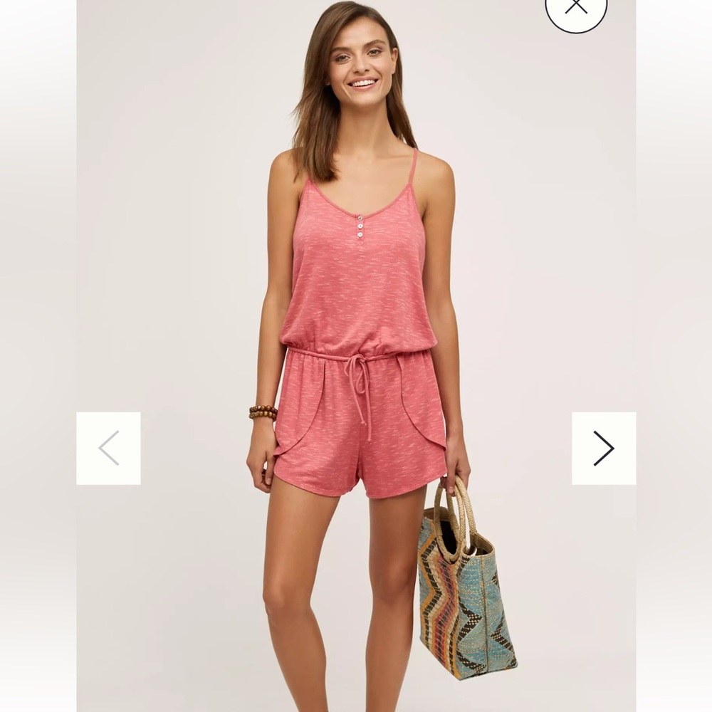 Anthropologie Pink Romper